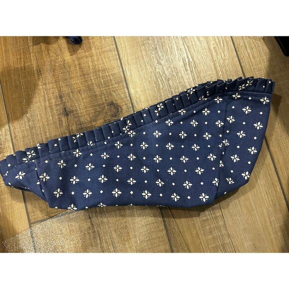 Longaberger Basket MEDIUM VEGETABLE Liner Classic Blue fabric SU - Picture 1 of 1